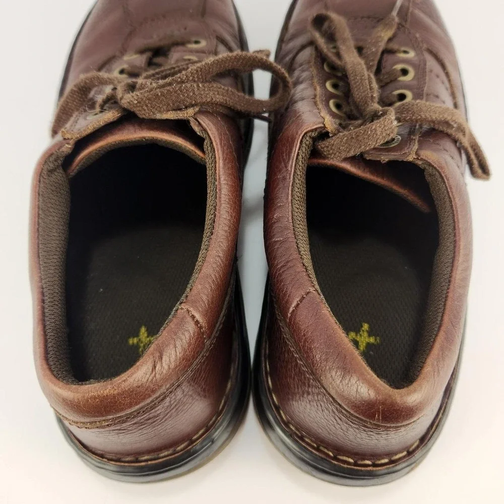 Dr. Martens John Brown Leather Oxford Shoes Men's Size 10 Casual Comfort Lace Up